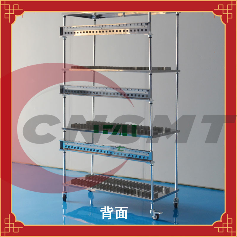 400mm SMT Line Equipment Stainless steel Stencil Cart 6 Layers