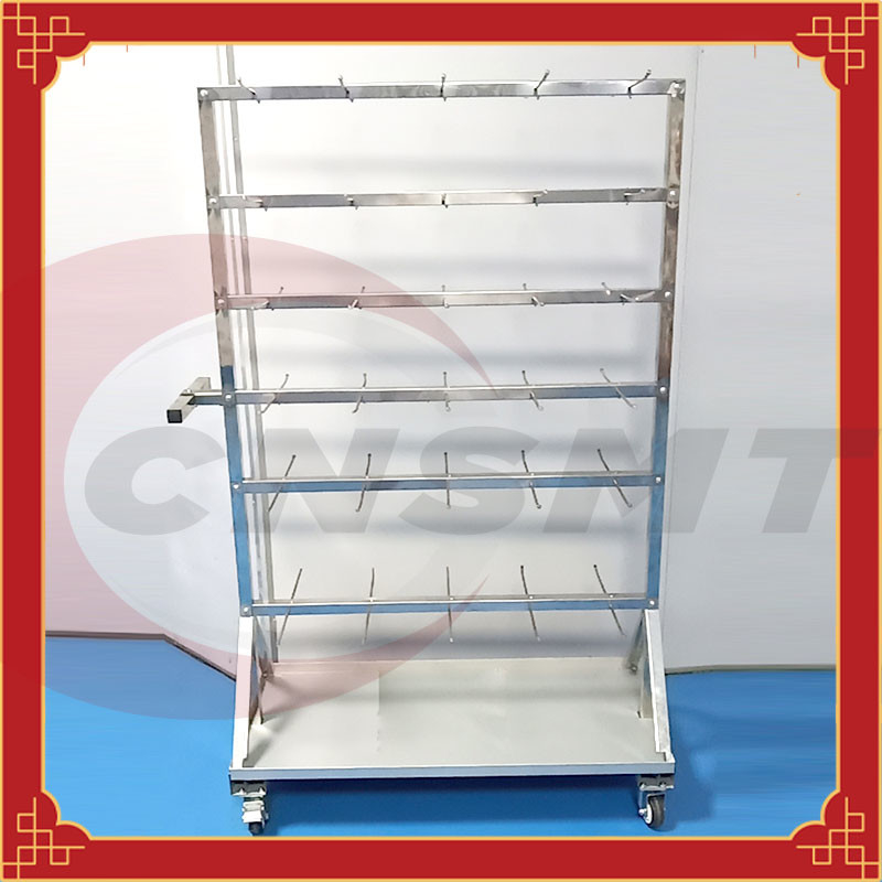 Stainless Steel PCB Handling Equipment tape reel ESD PCB Hanging Trolley