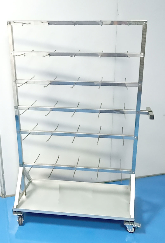 Stainless Steel PCB Handling Equipment tape reel ESD PCB Hanging Trolley